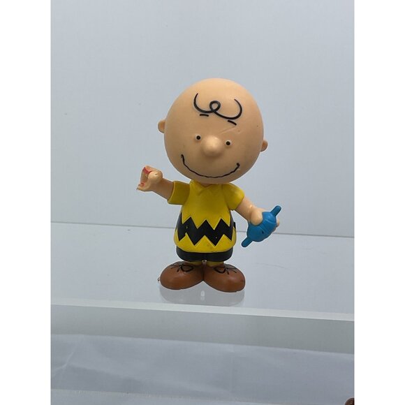 Peanuts Linus Peppermint Patty Charlie Brown Schroeder Action Figure Cake Topper - Picture 2 of 8